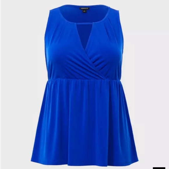 Torrid Studio Knit Blue Top - Picture 2 of 5